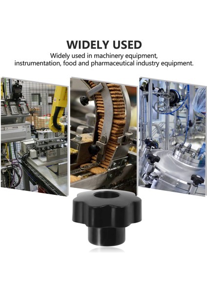 M10 10MM Çaplı Diş Siyah Plastik Yıldız Başlı Sıkma Düğmesi Tutacağı (Yurt Dışından) fırsatları