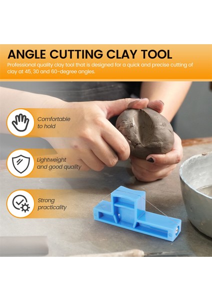 Adet Açı Kesme Kil Aleti ve Tel Eğim Kesici Kil Kırpma Aleti Çömlek, Seramik ve Heykeltraşlık Için Küçük (Yurt Dışından) fırsatları