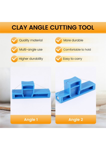 Adet Açı Kesme Kil Aleti ve Tel Eğim Kesici Kil Kırpma Aleti Çömlek, Seramik ve Heykeltraşlık Için Küçük (Yurt Dışından) indirimleri