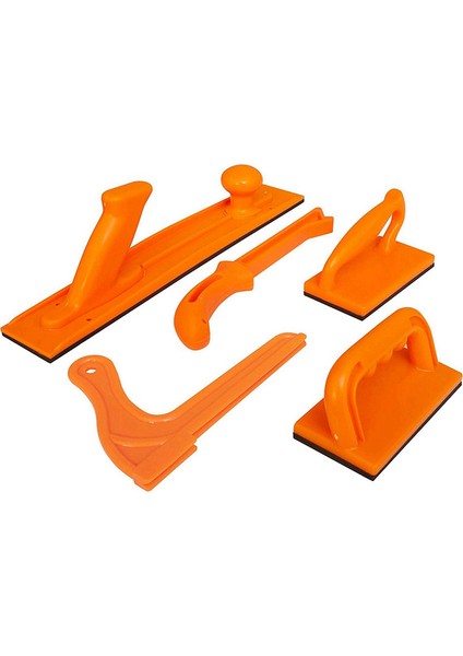 5 Parçalı Itmeli Saplı Turuncu Ağaç Işleme Planyası, Freze, Marangoz ve Masa Testeresi Ağaç Işleme Aletleri Için Uygundur. (Yurt Dışından)