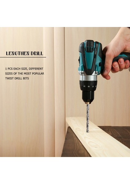 5 Adet Ekstra Uzun Yüksek Hızlı Çelik Matkap Ucu Seti Düz Şaftlı Büküm Matkap Ucu Aracı 2-5mm Ahşap Için (Yurt Dışından) modelleri