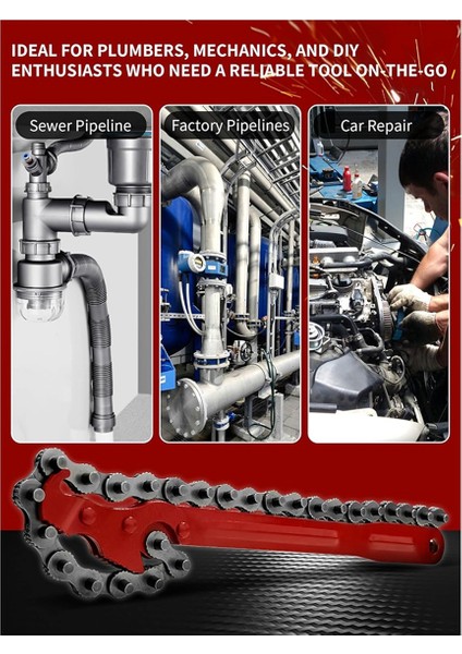 Zincir Anahtarı, 12 Inç Kayış Anahtarı, Yarı Römorklar Için Ağır Hizmet Tipi Karbon Çelik Zincir Boru Anahtarı, Üniversal Anahtar Tahliyesi (Yurt Dışından) modelleri