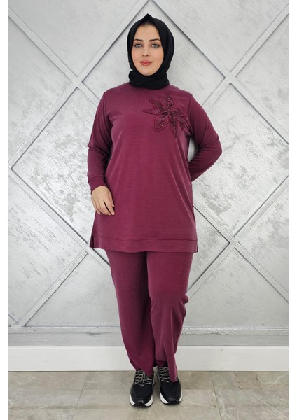 Kadın Dikme Detaylı Tesettür Takım modelleri