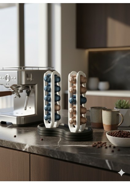 Nespresso 40'lı Kahve Kapsül Standı | Mutfak Kahve Köşesi Organizer Dekor fiyatları