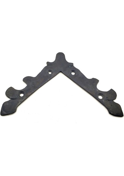 Antika Tarz Dekoratif Pirinç Lale Köşe Gönye Üst, 133X133 Mm, Oksit