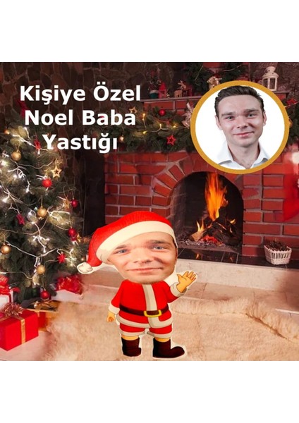 Kişiye Özel Noel Baba Yılbaşı Şekilli Yastık, Sıcak ve Neşeli Hediye Seçeneği fiyatları