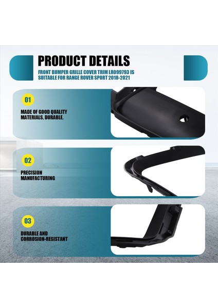 Range Rover Sport 2018-2021 Sis Işığı Trim Sol LR099794 (Yurt Dışından) indirimleri