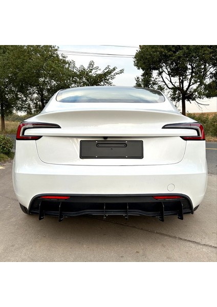 Tesla Model 3 2023+ Araç Stil Aksesuarları Için Araba Arka Tampon Difüzör Spoiler Dudak (Yurt Dışından) fırsatları
