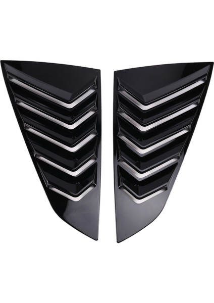 Arka Pencere Yan Deklanşör Dekorasyon Kapağı Sticker Havalandırma Kepçe Trim Ford Mustang 2024 - 2025 B (Yurt Dışından)