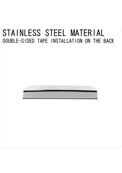 Toyota Vellfire Için 40 Serisi 2023+ Montajlı Fren Işığı Üçüncü Fren Kuyruk Işık Döşeme Paslanmaz Çelik Uçak Gümüş (Yurt Dışından) fırsatları