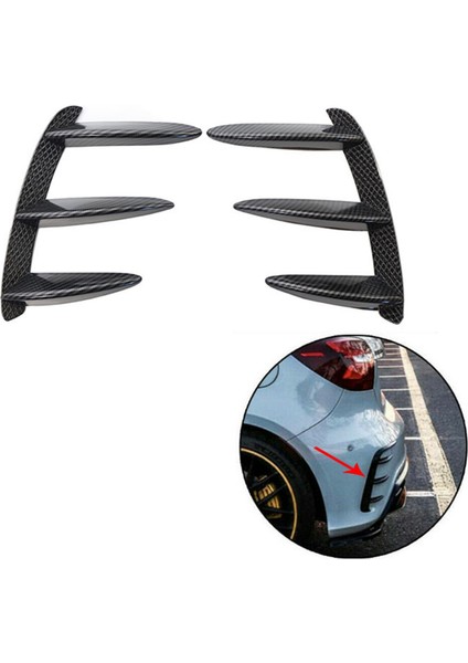 Karbon Fiber Arka Tampon Dudak Spoiler Mercedes Benz W176 A200 A250 A45 Amg Araç Aksesuarları (Yurt Dışından) fiyatları