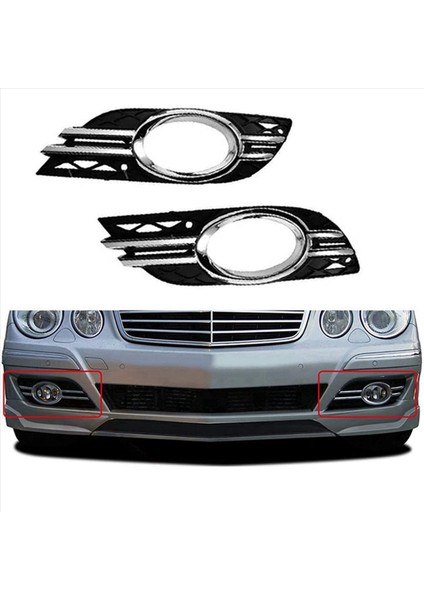 3x Araç Ön Sis Fark Izgara Krom Trim Kapak Mercedes-Benz E-Serisi W211 07-09 A2118851174 A211851274 (Yurt Dışından) indirimleri