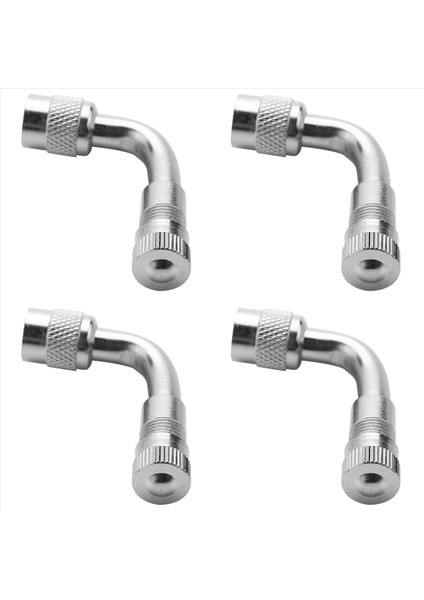 4x 90 Derece Açı Araba Motosiklet Bisiklet Lastik Valf Tüpü Uzatma Adaptörü (Yurt Dışından)