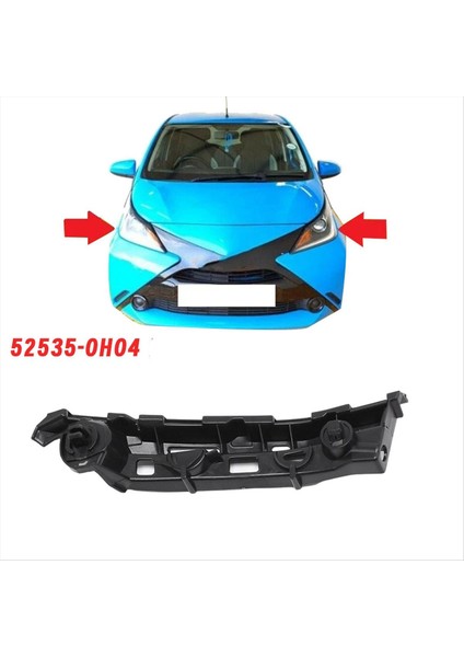 Toyota Aygo Için Yeni Ön Tampon Braketi Dış Yan Sabitleme Braketi 2014-2022 Tampon Montaj Braketi Sağ 52535-0H040 (Yurt Dışından) fiyatları