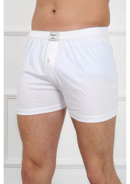 Erkek Penye Boxer Beyaz modelleri