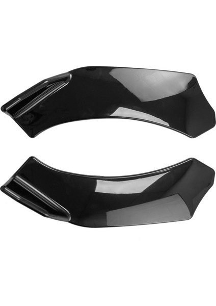 Universal Spoiler Kürekler Ön Tampon Deflektörü Dudak Splitter Deflektörü Scratch Dayanıklı Kanat Koruması Parlak Siyah (Yurt Dışından) fırsatları