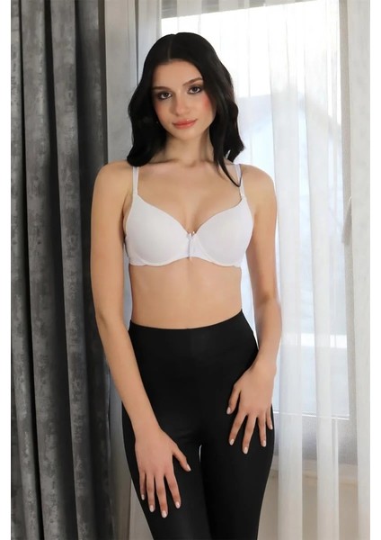 Kadın Destekli Balenli Sütyen Beyaz modelleri