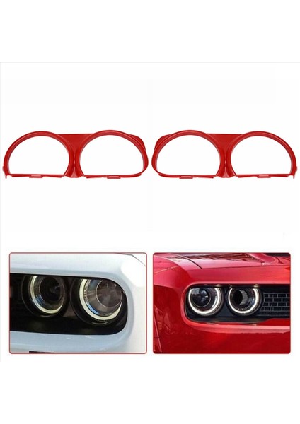 Dodge Challenger Için 2015-2021 Ön Far Lambası Çerçeve Trim 68259053AB 68259052AB Araba Aksesuarları (Yurt Dışından) indirimleri