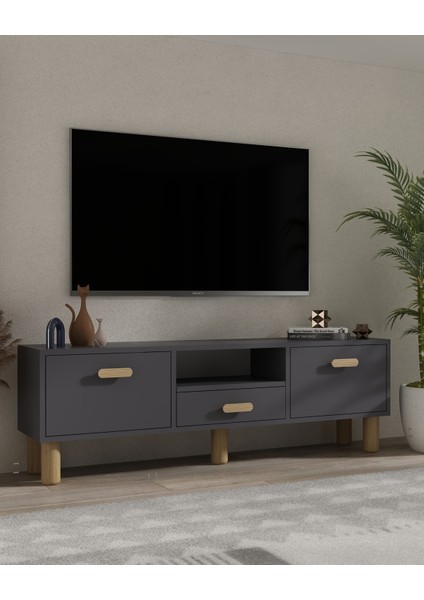 1327DROPDD-32 Tv Sehpası Antrasit-Safirmeşe