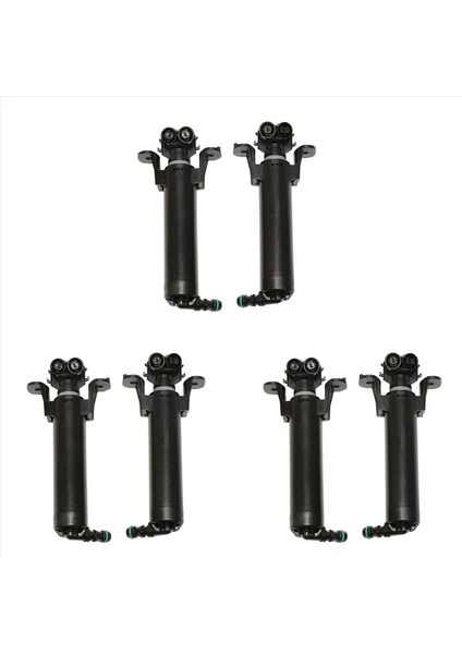 3x Araç Far Far Far Yıkayıcı Nozul Temizleme Kapak Jeti Audi A3 Sportback 2014-2016 8VD955101 8VD955102 (Yurt Dışından)