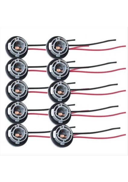 10PCS 1156 382 BA15S Lamba Tutucu P21W Adaptör Araç Işık Taban Otomatik LED Işıklar Ampul Soket Konnektörü (Yurt Dışından)