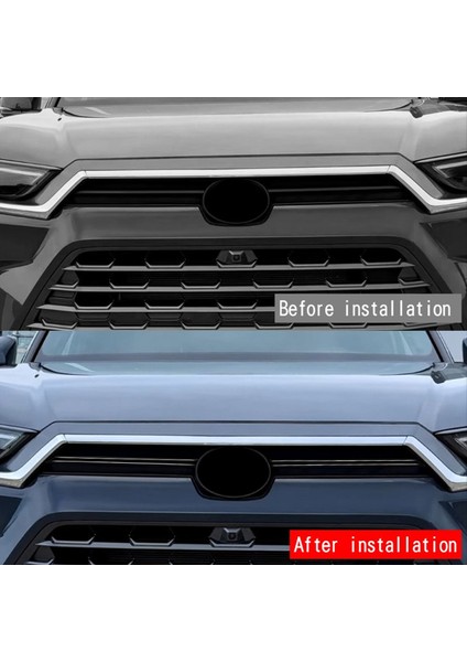 Araba Ön Izgara Trim Araba Ön Logo Yan Izgara Şeritler Toyota Grand Highlander 2024 B Için Tampon Izgara Döşeme (Yurt Dışından) indirimleri