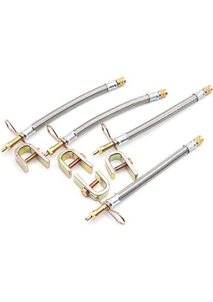 4pcs 12 Inç Esnek Valf Kötü Genişleticiler Paslanmaz Çelik Lastik Lastik Valfı Gövde Uzantı Adaptörleri Araba Kamyonu Fragmanı (Yurt Dışından)