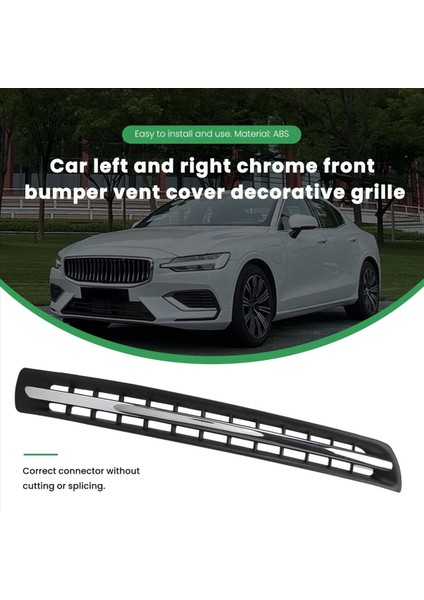 30790053 30790054 Araba Sol Sağ Krom Ön Tampon Hava Havalandırma Kapağı Kaplama Volvo Için Izgara XC90 2007-2014 (Yurt Dışından) modelleri