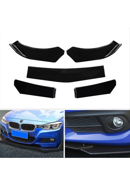 5pcs Araba Evrensel Ön Dudak Çenesi Tampon Ayırıcı Spoiler Basamaklı Tasarım Arabası Modifiye Spoiler Parçaları (Yurt Dışından) modelleri