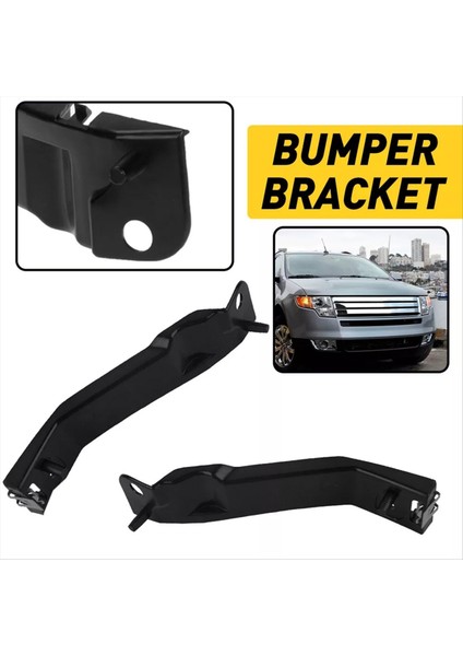 7T4Z-17E814-B 7T4Z-17E814-ART Tampon Tesleci Destek Braketi Ford Edge 2007-2010 Için Sol ve Sağ Taraf (Yurt Dışından) fırsatları