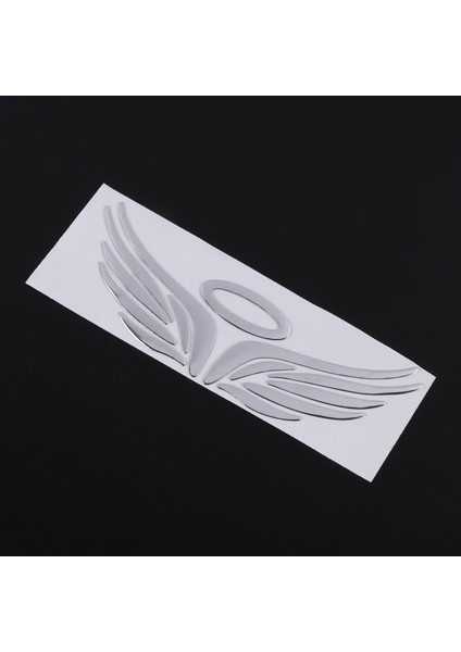 4x 3D Chrome Angel Wing Sticker Çıkartma Otomatik Araba Amblem Dekala Dekorasyon Renk Gümüş (Yurt Dışından) fırsatları