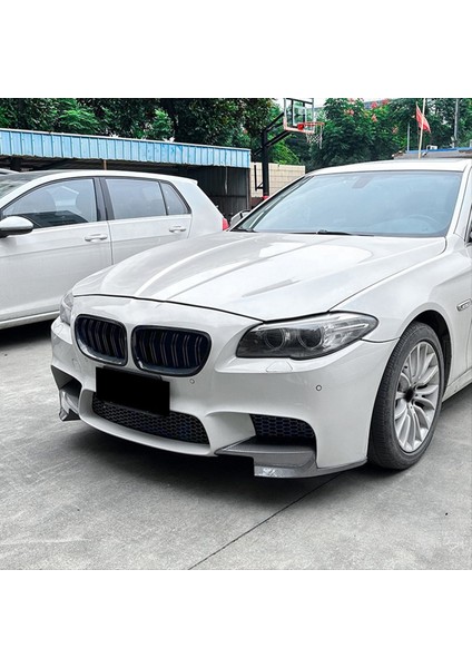 Bmw 5 Serisi Için M5 F10 2011-2017 Ön Tampon Dudak Açısı Difüzör Spluser Spoiler Koruyucu Karbon Fiber (Yurt Dışından)