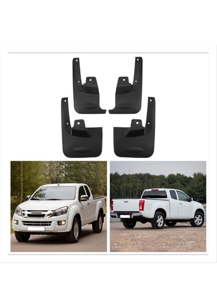 Isuzu Da-Max 2 Kapı Için Araba Çamur Fleps 2010-2019 Çamurluk Çamur Guard Flep Splash Flaps Aksesuarları (Yurt Dışından) fırsatları