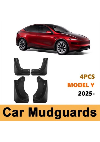 Tesla Model Y Juniper 2025 Mudguards Çamur Flaps Sarma Karşıtı Anti-Kum Ön Arka Çamurlu Koruma Aksesuarları (Yurt Dışından) modelleri