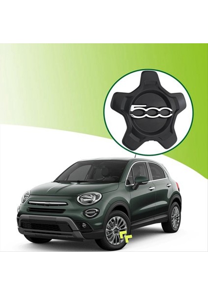 4pcs Fiat 500X 2016-2022 Için Araba Tekerlek Merkezi Kapak Kapağı (Yurt Dışından) indirimleri