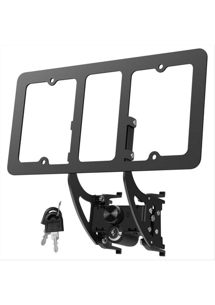 Tesla Model Y 2021-2024 Model 3 2021-2023 Için Kilitlenebilir Ön Plaka Tutucu Hırsızlık Ön Plaka Çerçevesi (Yurt Dışından)