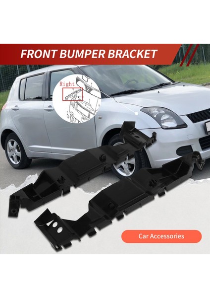 2pcs Araba Ön Tampon Tutucu Braketi 71731-63J00 71732-63J00 Için Suzuki Swift 2005-2011 (Yurt Dışından) fırsatları