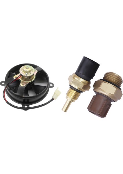 Atv Karting Için 1x 6 Inç Elektrikli Soğutma Fan Radyatörü 150 &amp 2pcs Soğutucu Sıcaklık Sensörü ve Honda Cr-V Için Anahtar (Yurt Dışından)
