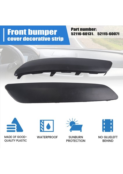 Ön Tampon Kapağı Döşeme Kalıplama Vw Gtı Jetta 5 Mk5 2005-2010 1K0807717B 1K0807718B (Yurt Dışından) fırsatları