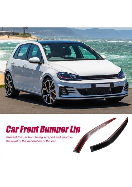 Golf 7 5 Mk Için 7 5 2018-2020 Araba Ön Tampon Dudak Kürek Yan Surround Spoiler (Yurt Dışından) fırsatları