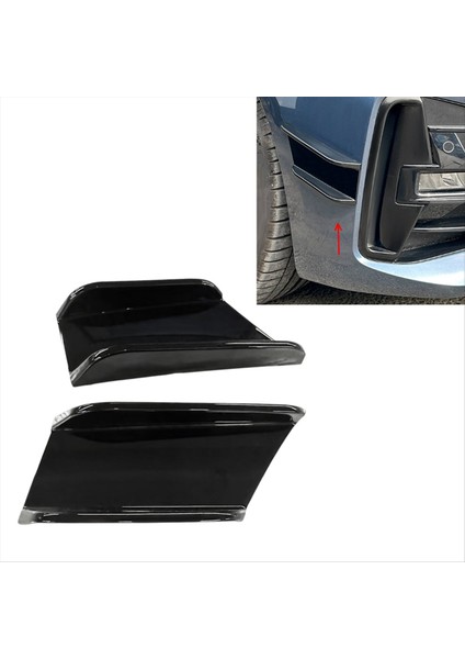 Araba Ön Tampon Yan Sıçrama Spoiler Canards Bmw 4 Serisi G22 G23 M Sport 2020+ Parlak Siyah (Yurt Dışından) fırsatları