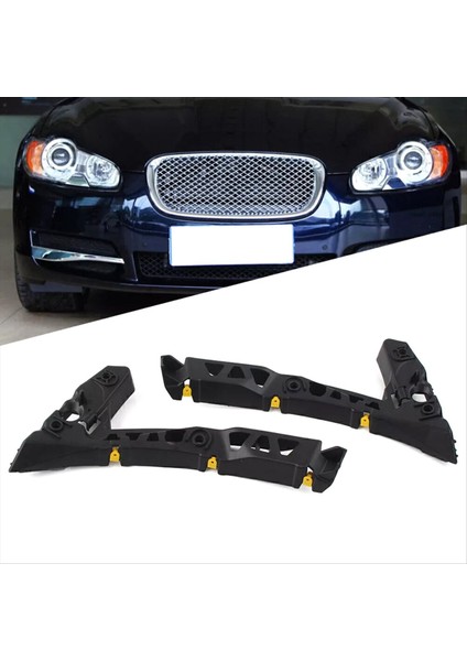 1 Çift Ön Tampon Montaj Braketi Jaguar Xf 2009-2011 C2Z10618 C2Z10617 (Yurt Dışından)