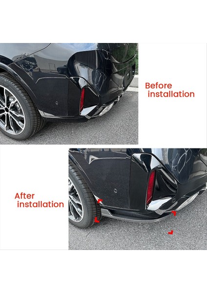 Bmw X4 G02 Için Lcı M Sport 2022+ Arka Tampon Dudak Açısı Difüzör Spluser Spoiler Spoiler Koruyucu Karbon Fiber (Yurt Dışından) fiyatları