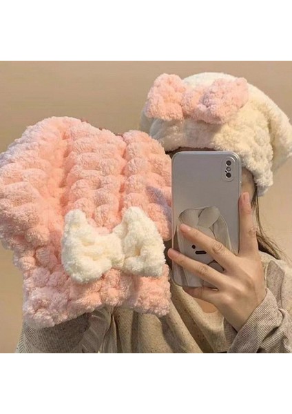 Mikrofiber Örgü Saç Kurutma Bone Havlu indirimleri