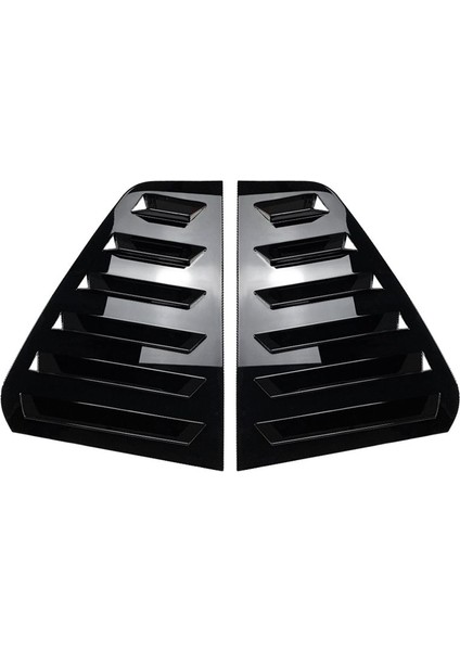 Araba Parlak Siyah Arka Pencereler Üçlü Kangene Kapak Çıkartmaları Vw Golf 6 Mk6 2008-2012 Araba Stil Kapağı (Yurt Dışından)
