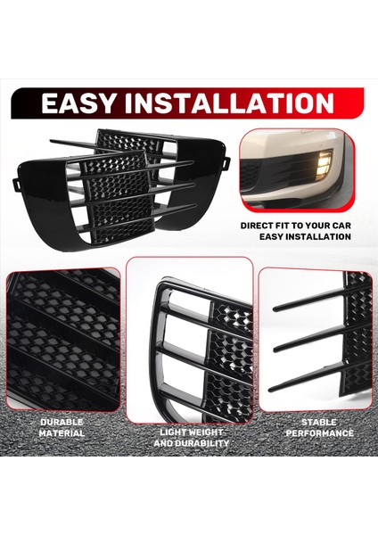 2pcs Araba Ön Tampon Sis Izgarası Izgara Kapağı Sis Işık Kapağı Golf Için 6 Mk6 Gtd 2008-2013 (Yurt Dışından) modelleri