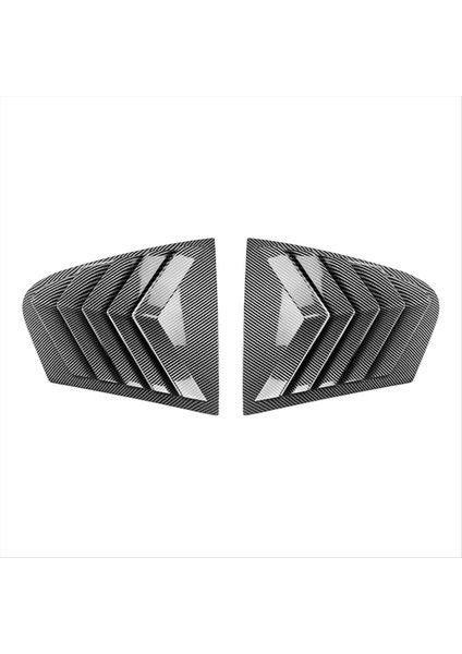 Araba Arka Üçgen Pencere Panjur Panjurları Panjurlar Bmw 5 Seires Için Kapak Kaplama G30 2018-2023 Karbon Fiber Desen (Yurt Dışından)