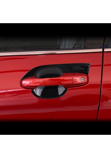 Toyota Yaris Için Cross 2023 Güneydoğu Asya Versiyon Parlak Siyah Araba Dış Kapı Tutamak Kase Kapak Düzenleme Sticker (Yurt Dışından) indirimleri