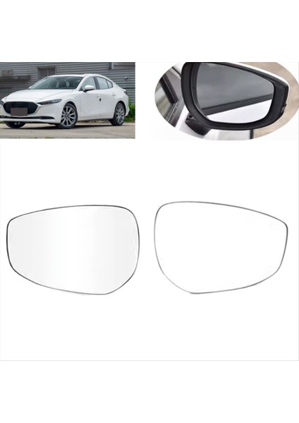 Araba Kapısı Kanadı Arka Görünüm Aynaları Yansıtıcı Lens Dikiz Aynası Lens Lensleri Mazda Için Cam 3 2019-2023 Araç Aksesuarları (Yurt Dışından) indirimleri