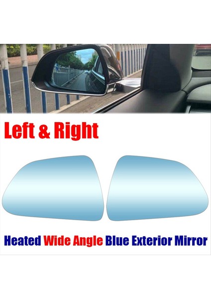 1 Çift Araba Ön Isıtmalı Yan Kapı Kanadı Arka Görünüm Mavi Ayna Lens Camı Tesla Model 3 2017-2020 (Yurt Dışından) fiyatları